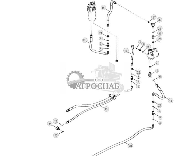 Гидравлические линии привода стандартного вентилятора (без байпасной линии) - ST321 73.jpg